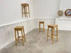 4 High Stools 1960 In Raw Wood -Cozy Seats Store ce471b89 7f2b 4288 b4ff a85db460eed2