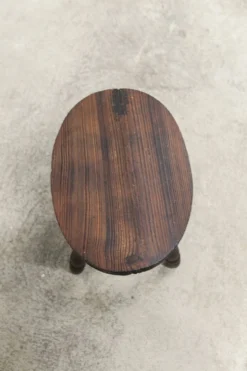 Low Brutalist Solid Wood Stool 1950 -Cozy Seats Store cf448c86 b8d7 4f43 9355 9b3e397b4a4d
