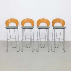 4x Postmodern Bar Stool, 1990s -Cozy Seats Store cfae3532 e089 4acc a8de a2331a3d5f1c