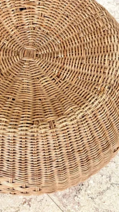 Vintage Rattan Pouf 80s -Cozy Seats Store cfc5a673 488b 4f2a 92e4 abc02be53ff4