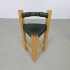 3x Rare Postmodern Bar Stool In Leather, 1990s -Cozy Seats Store d0476159 4271 4486 8867 58a753c22e3c