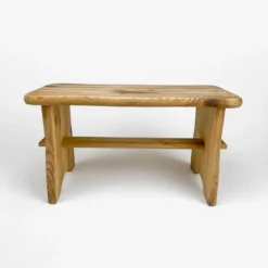 Small 80s Slotted Pine Step Bench -Cozy Seats Store d0ea0c05 ea7d 4637 afb6 cb6ed6caefe5