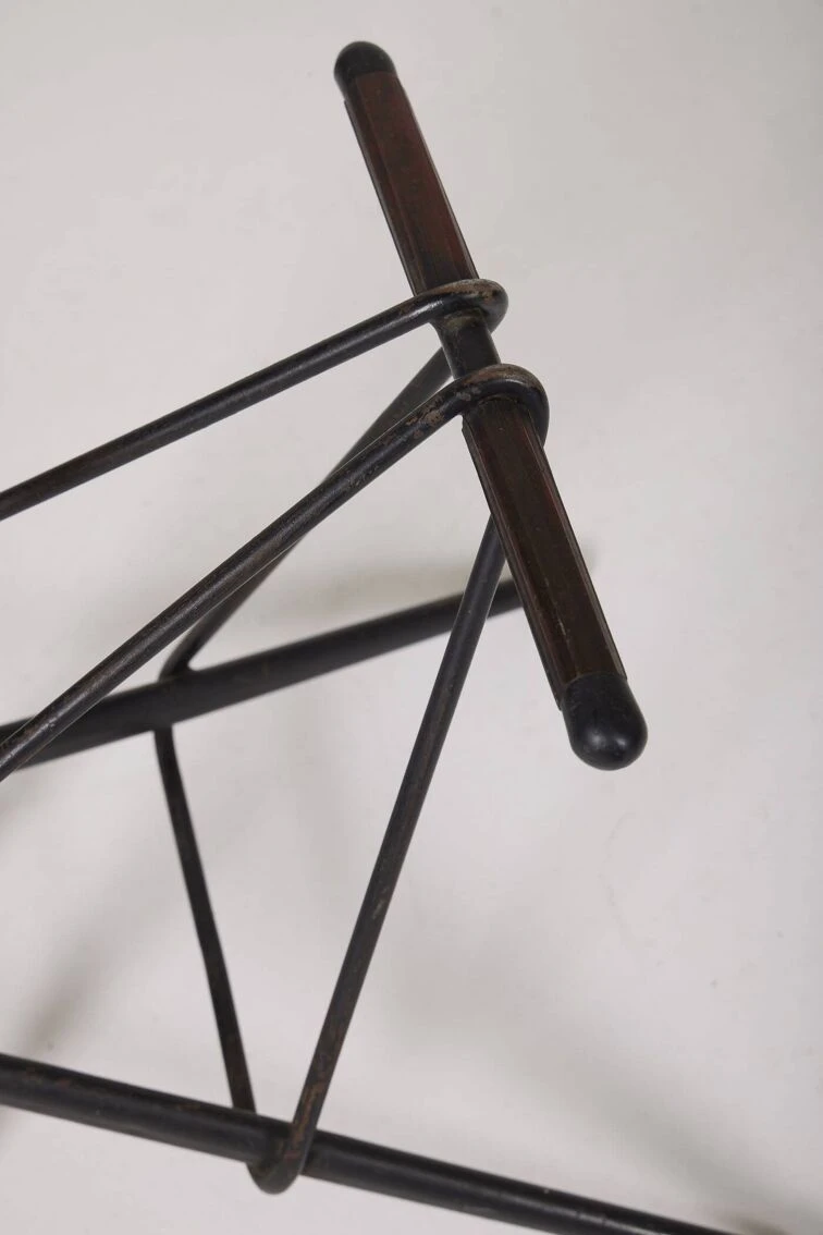 Willy Van Der Meeren Black High Stool 1 Willy Van Der Meeren Black High Stool