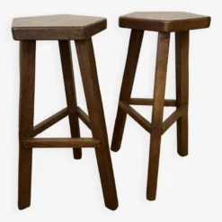 Pair Of Vintage Brutalist Bar Stools -Cozy Seats Store d486f208 65e4 4101 9307 4afb1341a612