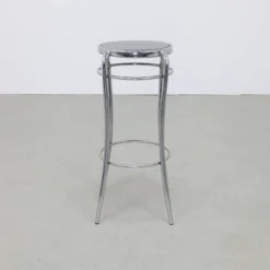 4x Bar Stool In Chrome & Wood, 1980s -Cozy Seats Store d7698740 688a 44f7 9a70 e501221e0a40