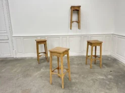 4 High Stools 1960 In Raw Wood -Cozy Seats Store dbbdcfd7 2734 4bcd 9b8c e6654053a833