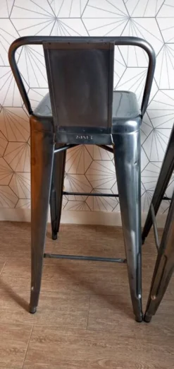 Pair Of Tolix Hpd 75 Stools – In Varnished Raw Steel. -Cozy Seats Store e0b3753c 236b 4939 895c 7f08b5d71ae9