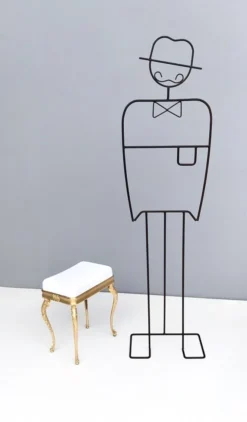 Vintage White Plastic Seat Ottoman With Cast Brass Legs, Italy -Cozy Seats Store e0ef5c62 e238 47d3 8f4b 5b4f3eccdd8a