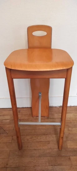 80's Design Solid Wood High Stools -Cozy Seats Store e57bd691 0685 4104 ae3e cdd8b1b8b211