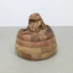 Bean Bag In Patchwork Leather, 1970s