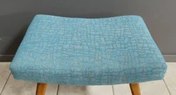 Blue Foot Stool / Ottoman 1960s -Cozy Seats Store e93b16f6 34b3 40e7 8675 c4b16afa1f64