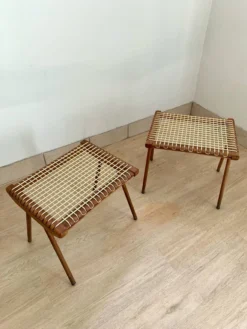 Pair Of 50s George Tigien Stools -Cozy Seats Store eb7c687a 900e 454d 8804 e263281ad99b