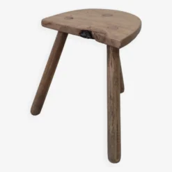 Vintage Farm Stool, Solid Wood, Tripod, 1950s -Cozy Seats Store ed17e412 f15a 4587 ab35 e4b9c3531ca6