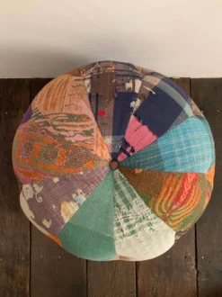 Magnificent Pouf Upholstered In Old Sari 11 Magnificent Pouf Upholstered In Old Sari -Cozy Seats Store ed674931 f217 4100 92cc b87b6fd499b4