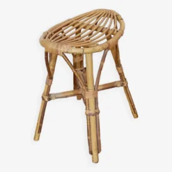 Rattan Stool From The 50s, Rare Model 7 Rattan Stool From The 50s, Rare Model -Cozy Seats Store eda6facc 3dd1 4bc1 8666 7226ebc1fb75