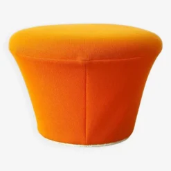 Vintage Space-Age Pouf/footstool In Orange Jersey By Pierre Paulin Old Edition Artifort, 1960. -Cozy Seats Store eeccdb55 8f72 4c18 9de4 0802d1138842