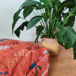 Bohemian Orange Berber Pouf -Cozy Seats Store eee8a747 10e0 40bf bddc 45eeddce317b