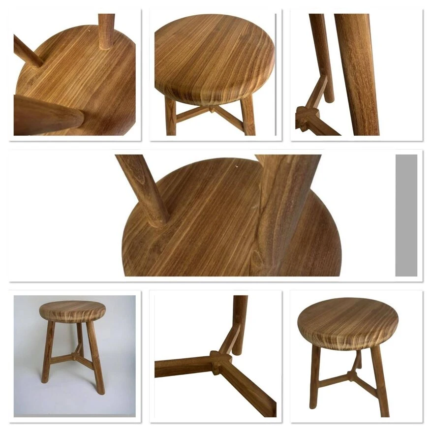Teak Wood Stool 7 Teak Wood Stool - Image 7