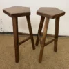 Pair Of Vintage Brutalist Bar Stools