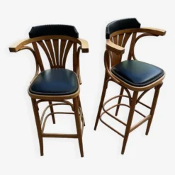 Pair Of Vintage Bistro Stools 1950/60 Thonet Style -Cozy Seats Store f502f3af acf9 4fa0 be4e 485cb9792d0b