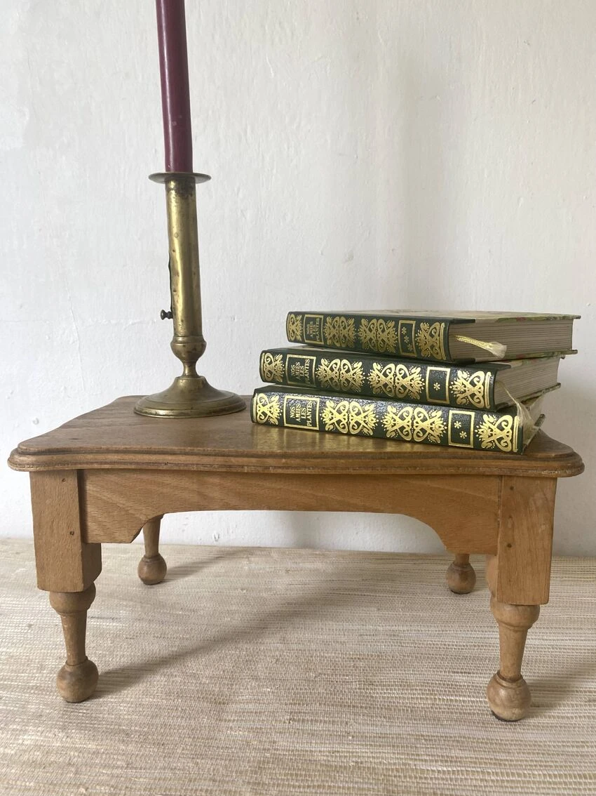 Low Wooden Stool 6 Low Wooden Stool - Image 6