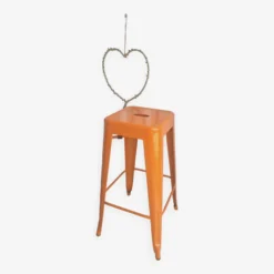 Orange Steel Metal Stool Several Available -Cozy Seats Store f95ceef1 9156 44e4 a88e 061496027725