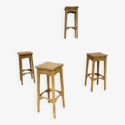 4 High Stools 1960 In Raw Wood -Cozy Seats Store fa403731 9d7b 4f5a 991e 2ea9dc4adbb4