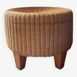Vintage Wicker Pouf -Cozy Seats Store fb6c0a75 0368 4f7d 9ff4 22cbf4428192