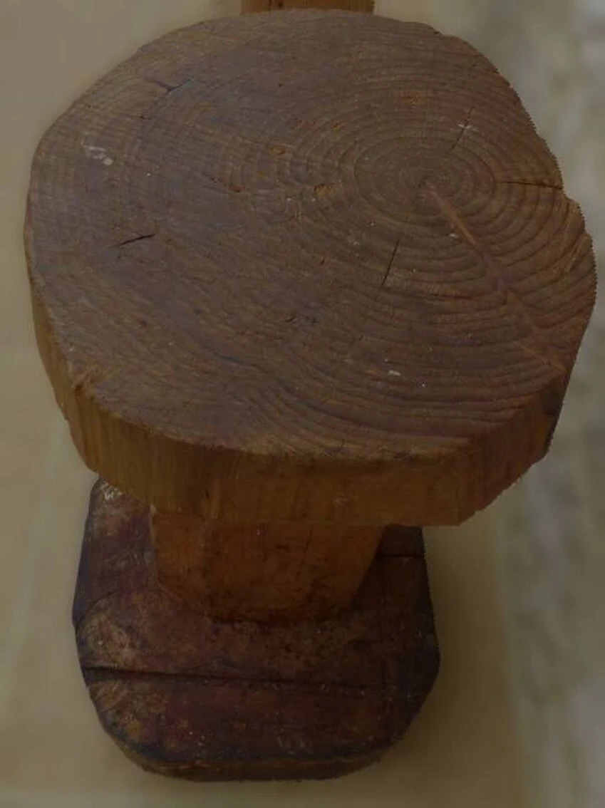 Small Stool Carved In Solid Oak 3 Small Stool Carved In Solid Oak - Image 3