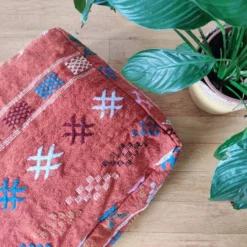 Bohemian Orange Berber Pouf -Cozy Seats Store fdcbd723 3e5c 4de9 9515 0d556d697ca0